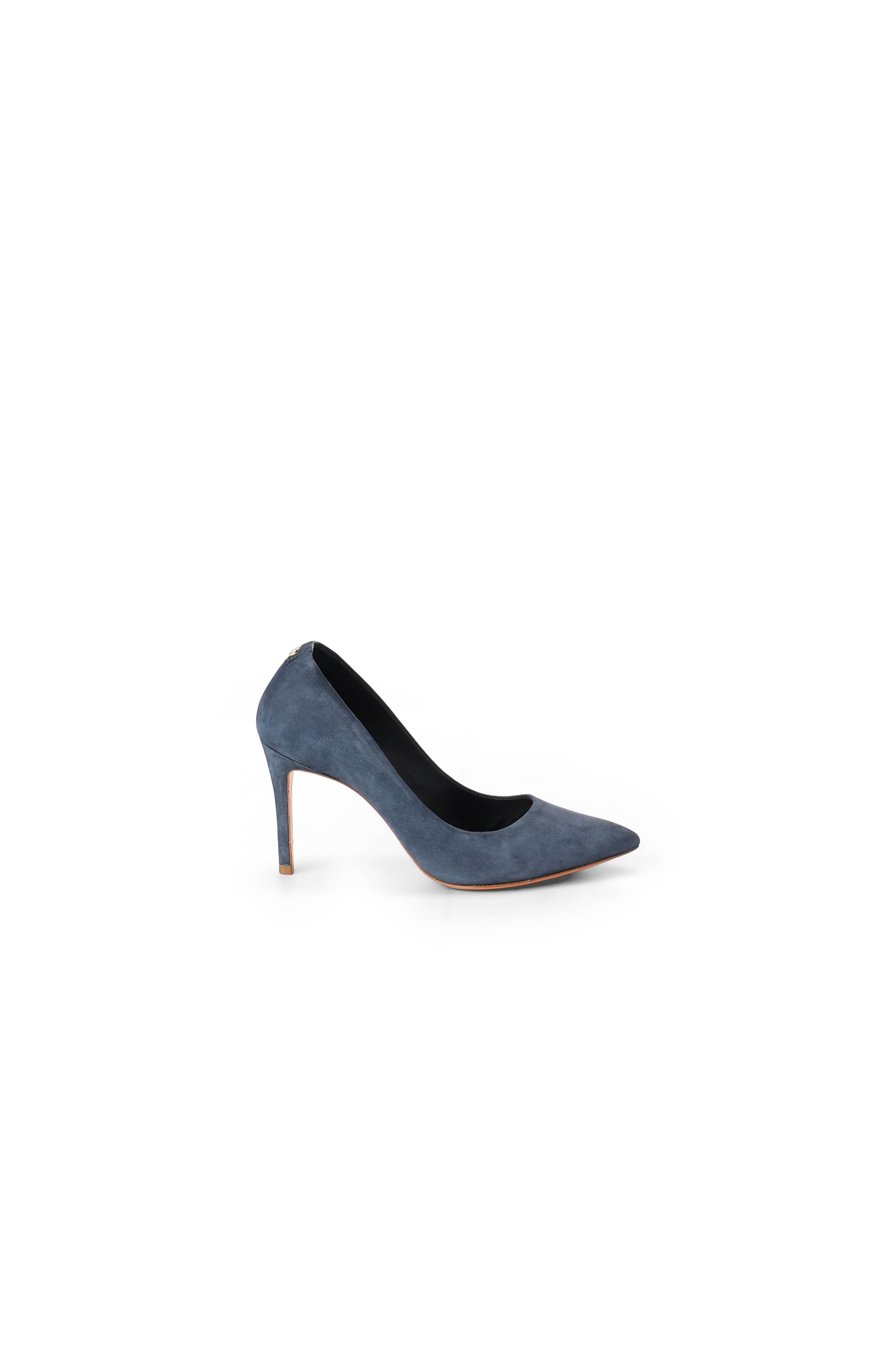 Escarpin en cuir nubuck bleu Dada sport preloved - seconde main