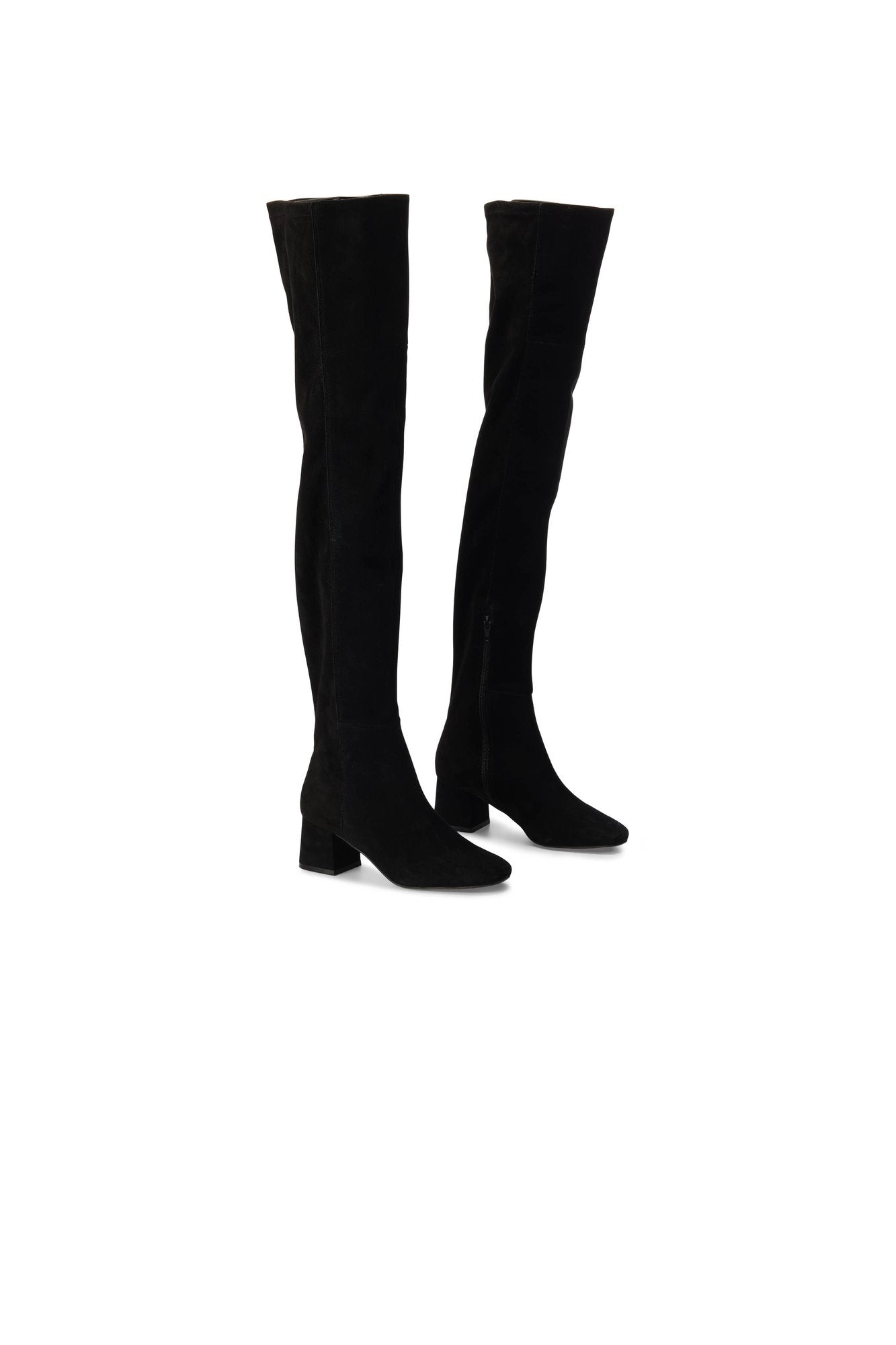 Cuissarde en cuir velours noir Dada sport preloved - seconde main