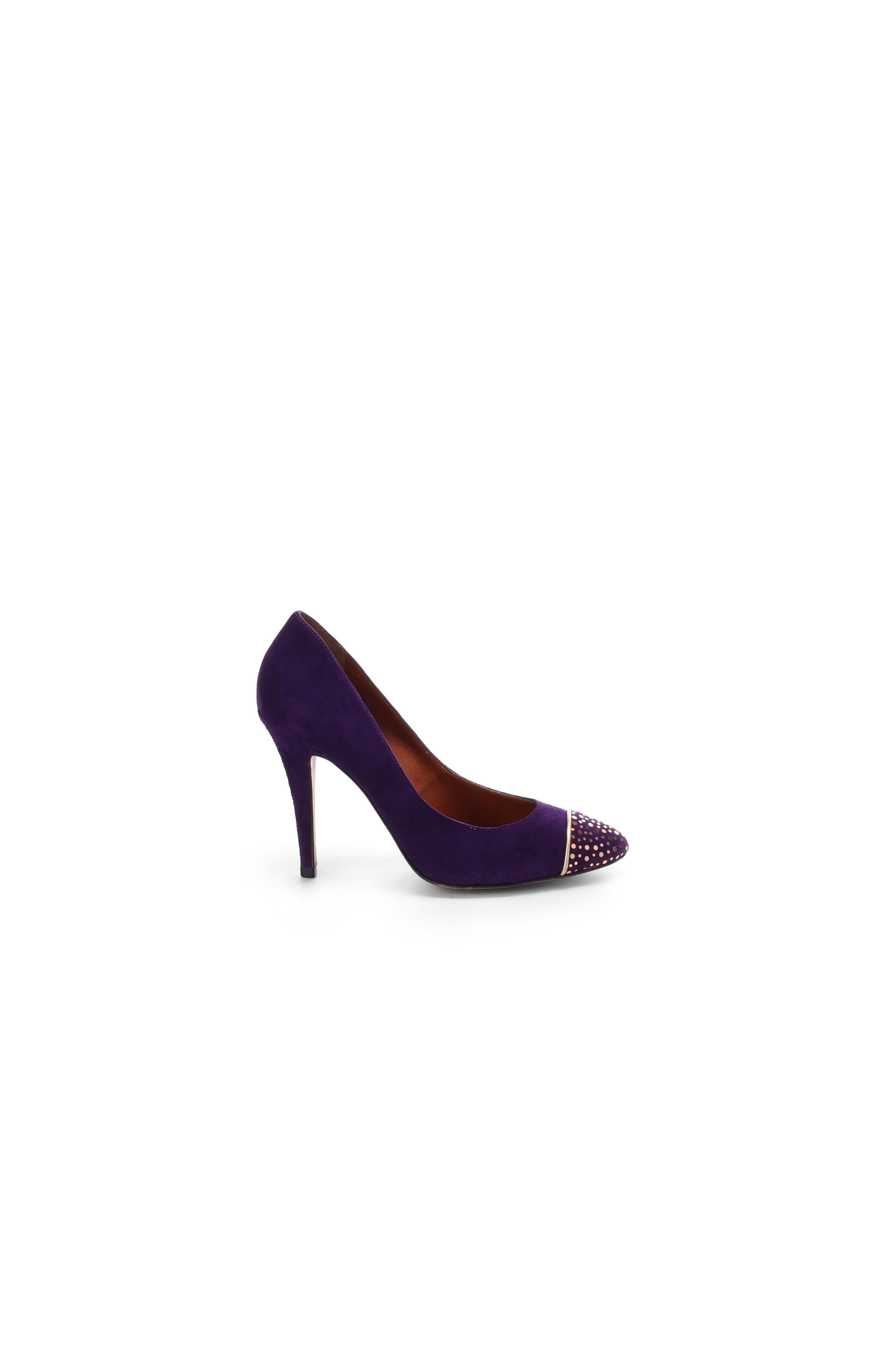 Escarpin en cuir violet Dada sport preloved - seconde main