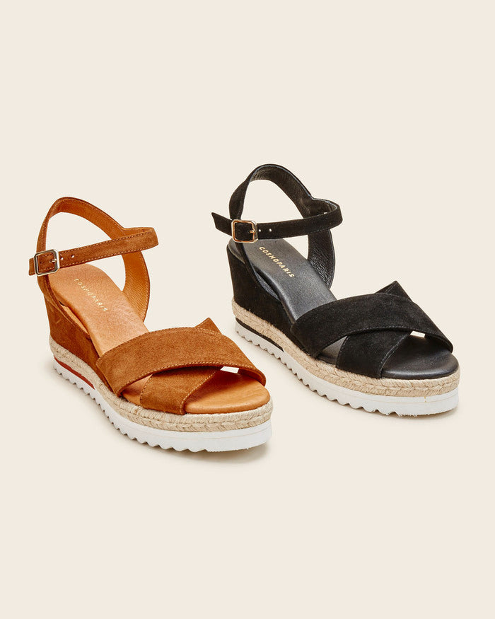 Sandale compensée NAEVI Dada sport preloved - seconde main